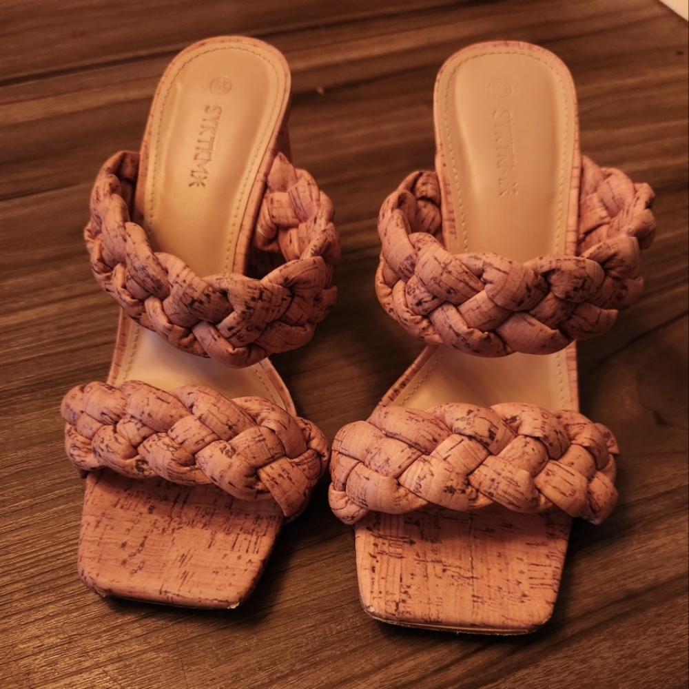 Braided rope sandals 6.5